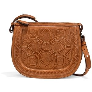 Brighton Bordo Saddle Bag, Cognac (orig 365.00)